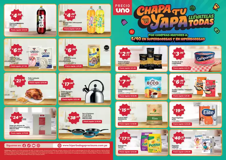 Catálogo Hiperbodega Precio Uno | Nuevas ofertas para descubrir | 2025-09-15T00:00:00.000Z - 2025-09-29T00:00:00.000Z