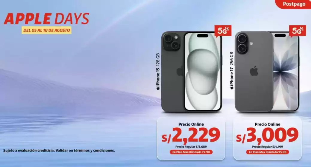 Catálogo Claro | Apple Days | 2026-08-07T00:00:00.000Z - 2026-08-10T00:00:00.000Z