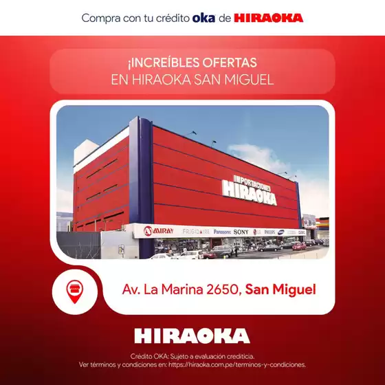 Catálogo Hiraoka | Increibles ofertas en hiraoka san miguel | 2026-08-07T00:00:00.000Z - 2026-08-10T00:00:00.000Z