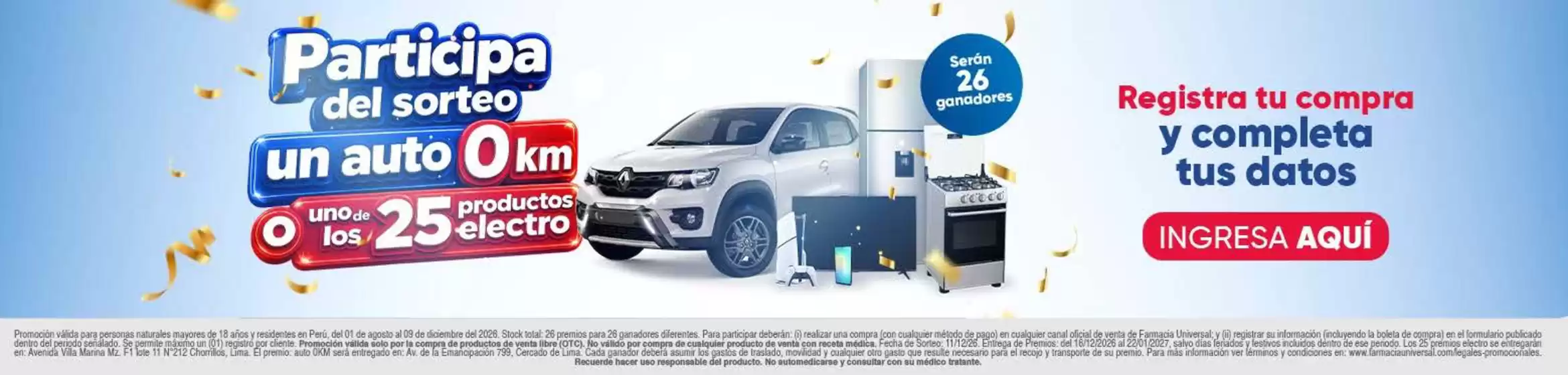 Catálogo Farmacia Universal | Participa del sorteo | 2026-08-07T00:00:00.000Z - 2026-12-09T00:00:00.000Z