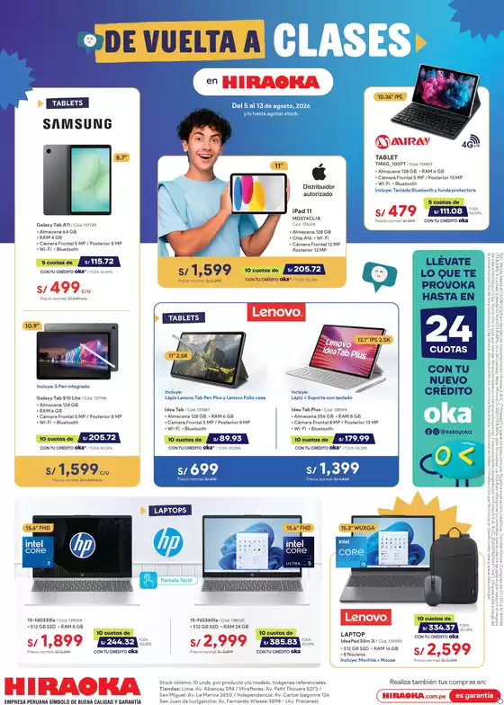Catálogo Hiraoka | Catálogo Hiraoka | 2026-08-05T00:00:00.000Z - 2026-08-13T00:00:00.000Z