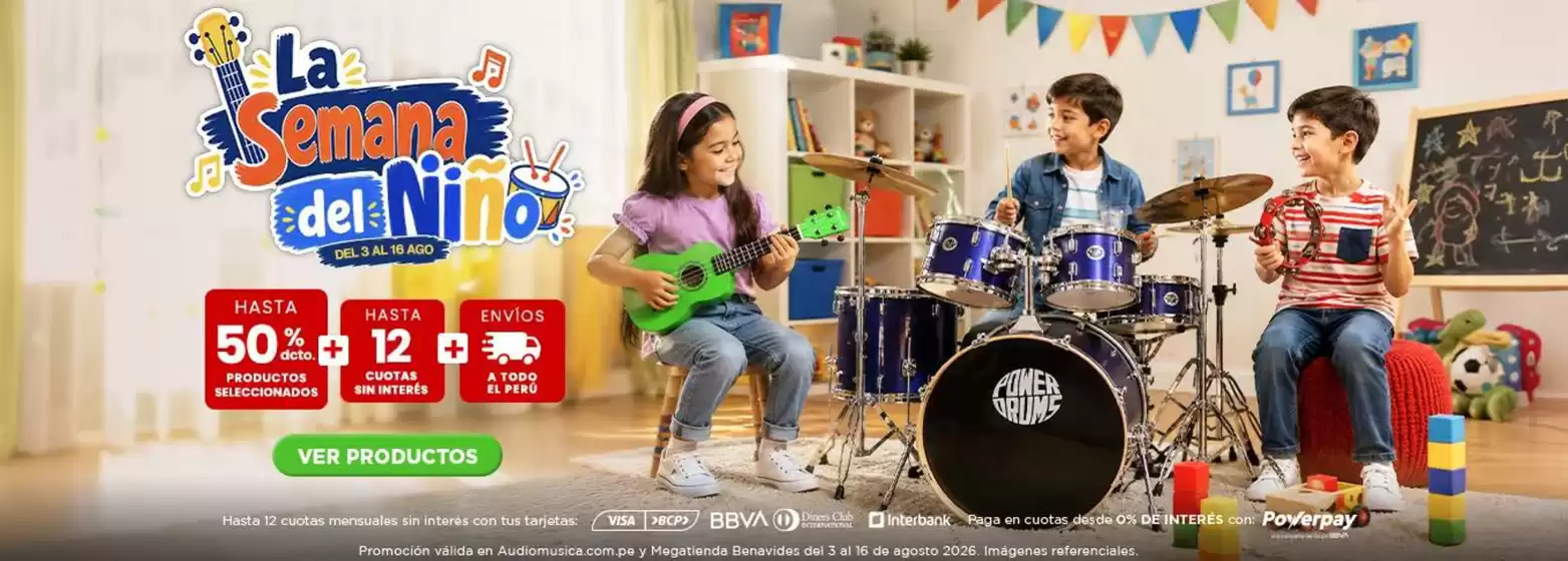 Catálogo Audiomusica | La semana del nino | 2026-08-10T00:00:00.000Z - 2026-08-16T00:00:00.000Z