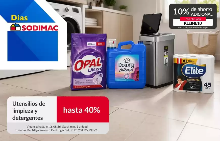Catálogo Sodimac | Descubre ofertas atractivas | 2026-08-11T00:00:00.000Z - 2026-08-16T00:00:00.000Z