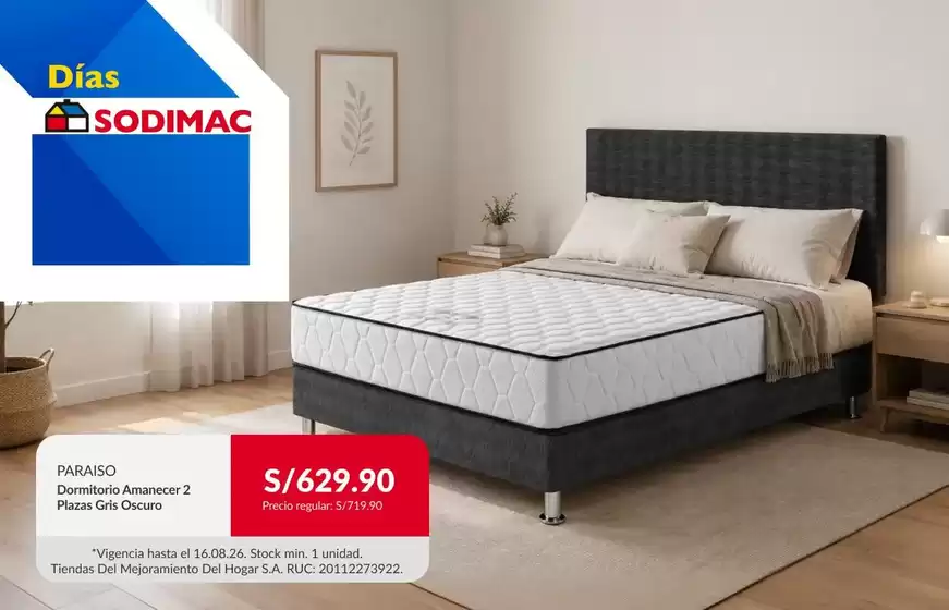 Catálogo Sodimac | Gran variedad de ofertas | 2026-08-11T00:00:00.000Z - 2026-08-16T00:00:00.000Z