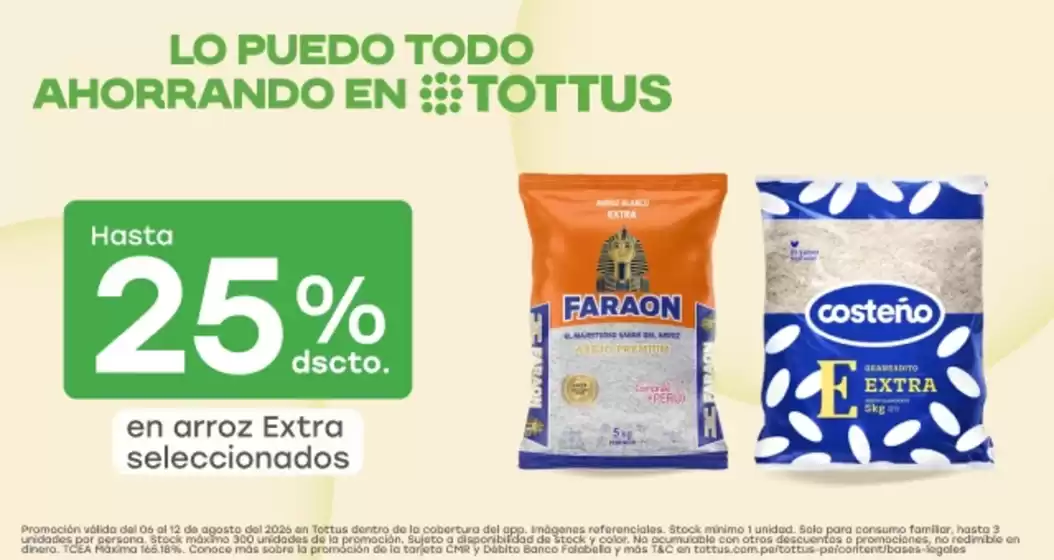 Catálogo Tottus | Ahorra ahora con nuestras ofertas | 2026-08-06T00:00:00.000Z - 2026-08-12T00:00:00.000Z