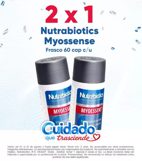 Catálogo Farmacia Universal | Nutrabiotcs myossense | 2026-08-11T00:00:00.000Z - 2026-08-31T00:00:00.000Z