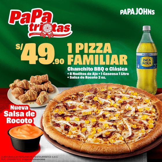 Catálogo Papa John's | Promociones Papa John's | 2023-08-03T00:00:00.000Z - 2023-08-17T00:00:00.000Z