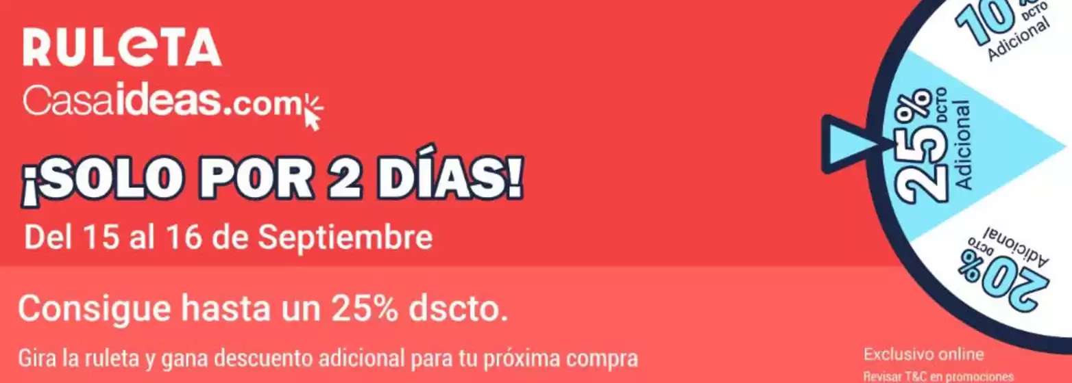 Catálogo Casaideas | Solo por 2 dias! | 2025-09-16T00:00:00.000Z - 2025-09-16T00:00:00.000Z