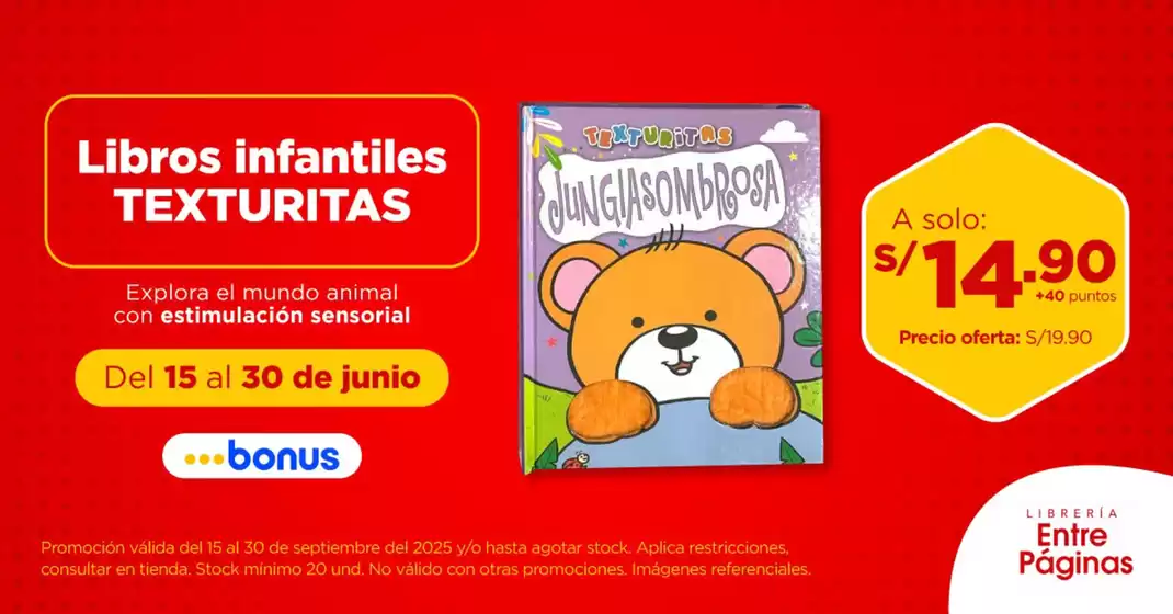 Catálogo Entre Páginas | Libros infantiles texturitas  | 2025-09-16T00:00:00.000Z - 2025-09-30T00:00:00.000Z