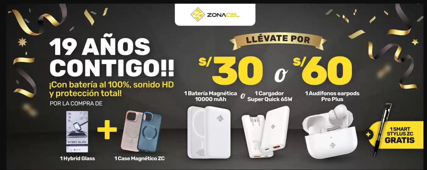 Catálogo Zona Cel | 19 anos contigo! | 2025-09-16T00:00:00.000Z - 2025-09-27T00:00:00.000Z