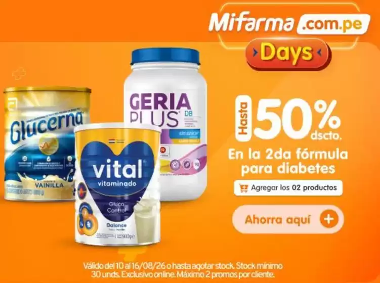 Catálogo Mifarma | Hasta 50%dscto | 2026-08-13T00:00:00.000Z - 2026-08-16T00:00:00.000Z