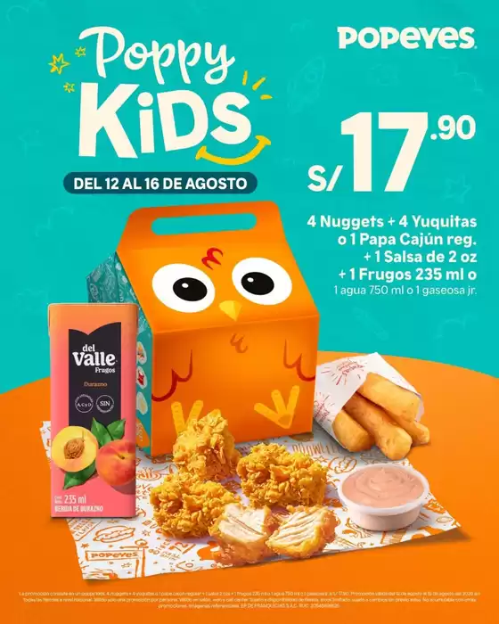 Catálogo Popeyes | Poppy kids | 2026-08-13T00:00:00.000Z - 2026-08-16T00:00:00.000Z