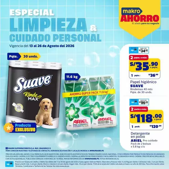 Catálogo Makro | Catálogo Esp Limpieza VIG #17 | 2026-08-13T00:00:00.000Z - 2026-08-26T00:00:00.000Z