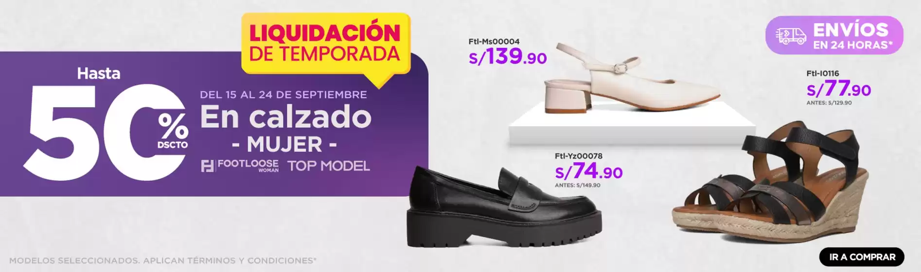 Catálogo Footloose en Juliaca | Nuestras mejores ofertas para ti | 2025-09-16T00:00:00.000Z - 2025-09-30T00:00:00.000Z