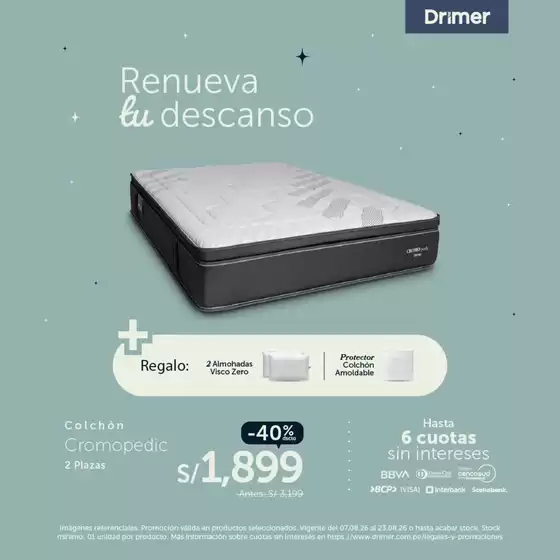 Catálogo Drimer | Renueva tu descanso | 2026-08-17T00:00:00.000Z - 2026-08-23T00:00:00.000Z