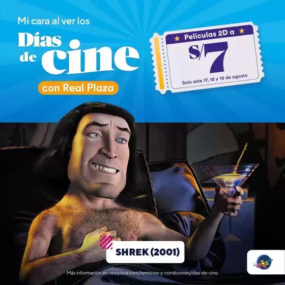Catálogo CinePlanet | Dias de cine con real plaza | 2026-08-18T00:00:00.000Z - 2026-08-19T00:00:00.000Z