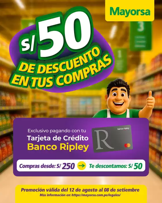 Catálogo Mayorsa | S/50 de descuento en tus compras | 2026-08-18T00:00:00.000Z - 2026-09-08T00:00:00.000Z