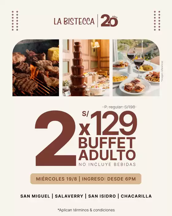 Catálogo La Bistecca | Buffet | 2026-08-11T00:00:00.000Z - 2026-08-19T00:00:00.000Z