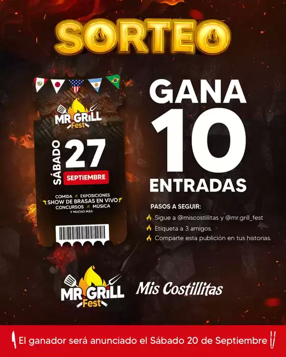 Catálogo Mis Costillitas | Gana 10 entradas | 2025-09-17T00:00:00.000Z - 2025-09-27T00:00:00.000Z