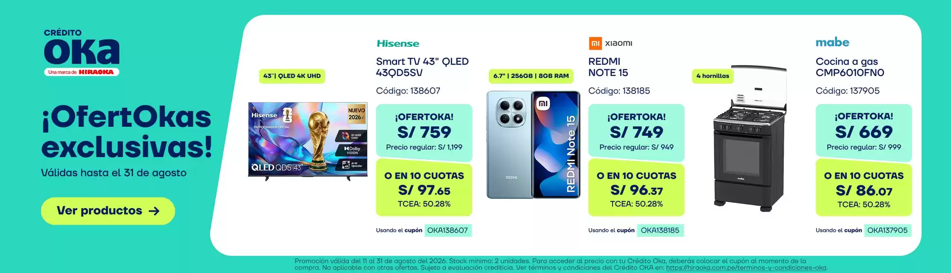 Catálogo Hiraoka | Nuestras mejores gangas | 2026-08-11T00:00:00.000Z - 2026-08-31T00:00:00.000Z
