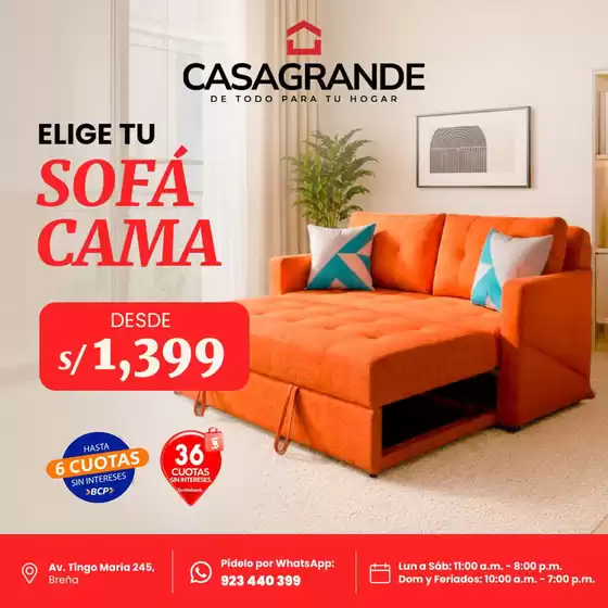 Catálogo Casa Grande | Sofa Cama | 2026-08-19T00:00:00.000Z - 2026-09-19T00:00:00.000Z