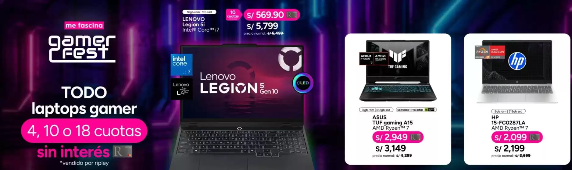 Catálogo Ripley | Gamer Fest | 2026-08-20T00:00:00.000Z - 2026-08-31T00:00:00.000Z