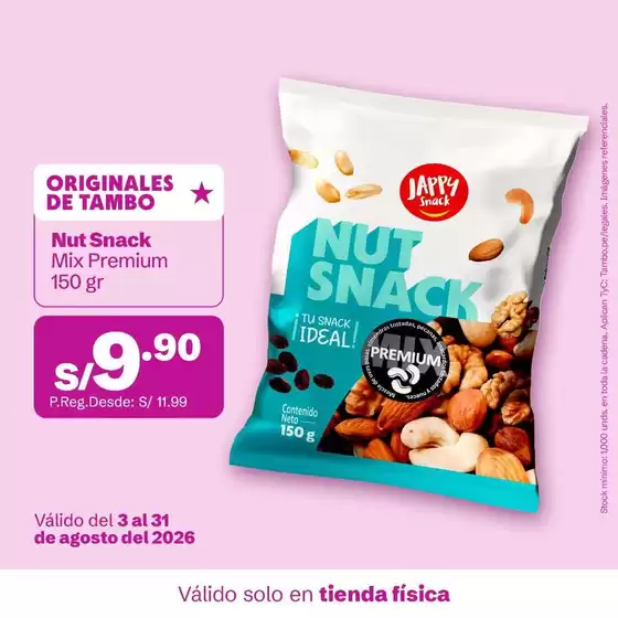 Catálogo Tambo en Barranca | Excelente oferta para cazadores de gangas | 2026-08-03T00:00:00.000Z - 2026-08-31T00:00:00.000Z