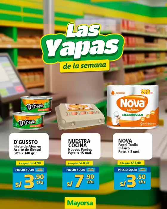 Catálogo Mayorsa | Las yapas de la semana | 2026-08-20T00:00:00.000Z - 2026-08-31T00:00:00.000Z