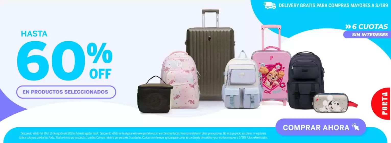 Catálogo Porta | Hasta 60%off | 2026-08-20T00:00:00.000Z - 2026-08-26T00:00:00.000Z