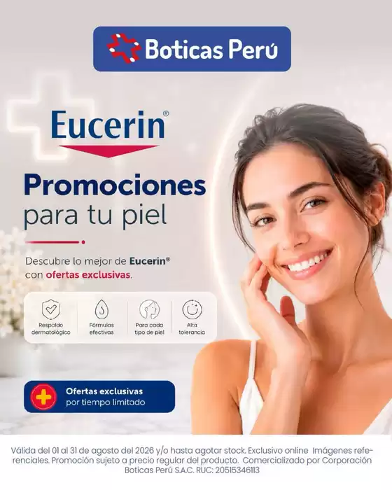 Catálogo Boticas Perú | Promociones para tu piel  | 2026-08-20T00:00:00.000Z - 2026-08-31T00:00:00.000Z