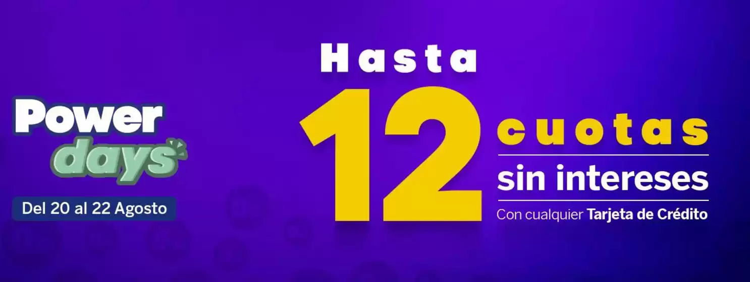 Catálogo Tizza | Power days  | 2026-08-21T00:00:00.000Z - 2026-08-22T00:00:00.000Z