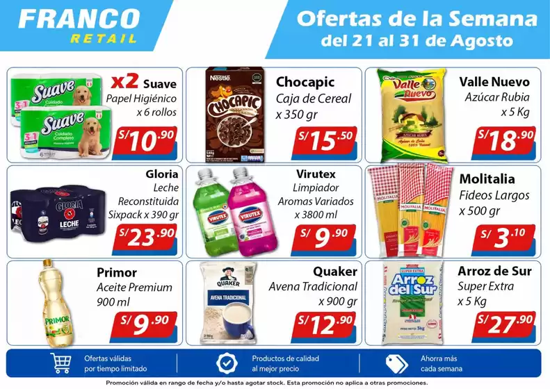 Catálogo Franco Supermercado | Ofertas de la semana | 2026-08-24T00:00:00.000Z - 2026-08-31T00:00:00.000Z