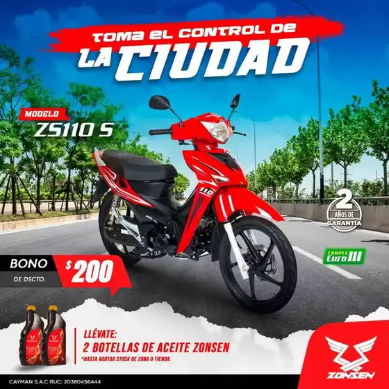 Catálogo Zongshen en Pisac | Descubre ofertas atractivas | 2026-08-25T00:00:00.000Z - 2026-09-08T00:00:00.000Z