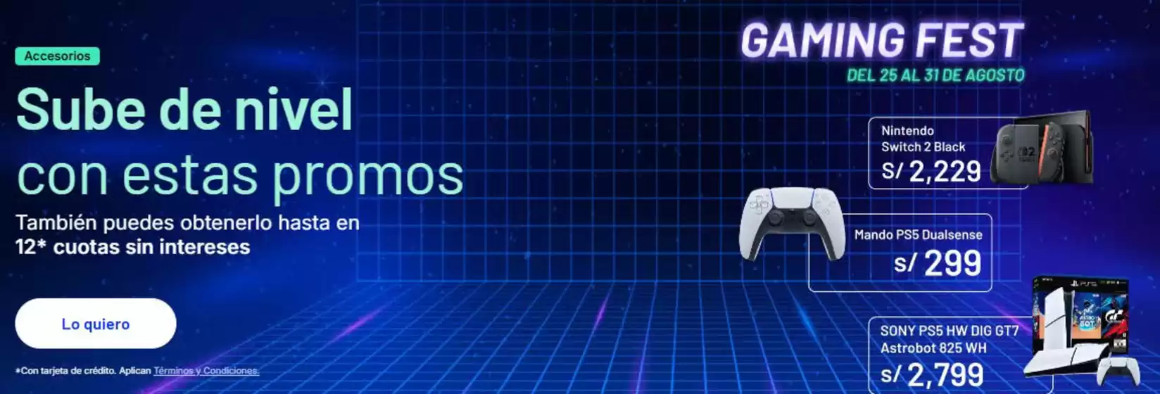 Catálogo Entel | Gaming Fest | 2026-08-26T00:00:00.000Z - 2026-08-31T00:00:00.000Z