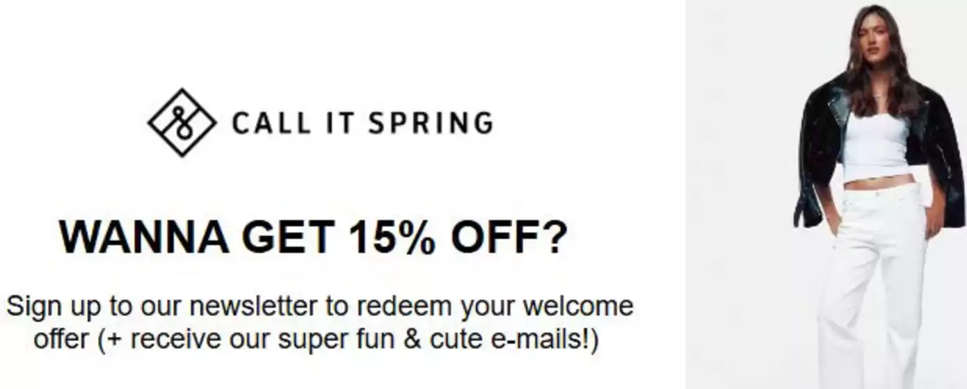 Catálogo Call it Spring | Wanna get 15%off? | 2026-08-27T00:00:00.000Z - 2026-09-27T00:00:00.000Z