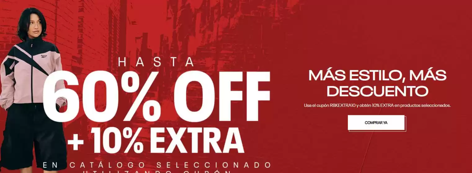 Catálogo Reebok | Mas estilo mas descuento | 2026-08-27T00:00:00.000Z - 2026-09-19T00:00:00.000Z