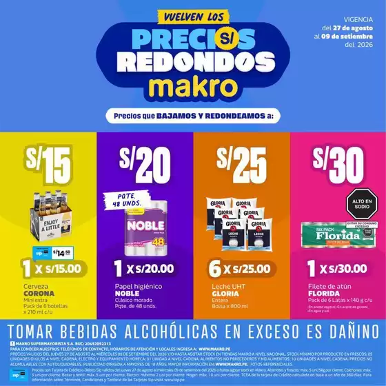 Catálogo Makro | Catálogo Precios Redondos vig #18 | 2026-08-27T00:00:00.000Z - 2026-09-09T00:00:00.000Z