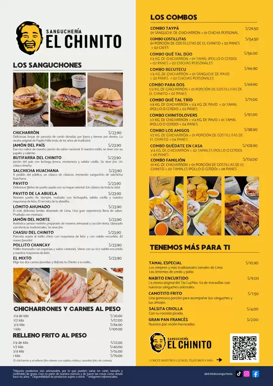 Catálogo El Chinito | Sanguecheria el chinito | 2026-08-28T00:00:00.000Z - 2027-01-10T00:00:00.000Z