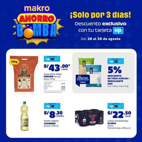 Catálogo Makro | Volante SIP FDS #5 | 2026-08-28T00:00:00.000Z - 2026-08-30T00:00:00.000Z