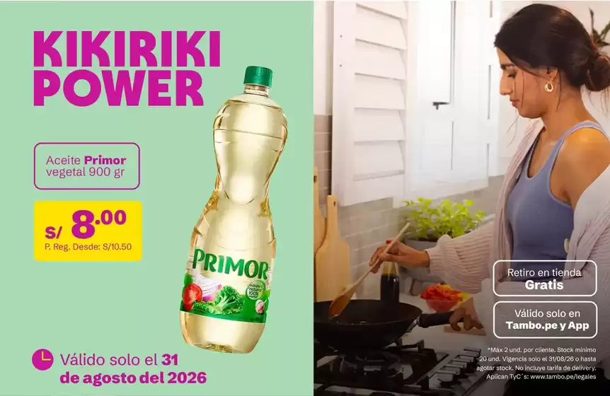 Catálogo Tambo en Chosica | Ofertas para cazadores de gangas | 2026-08-31T00:00:00.000Z - 2026-08-31T00:00:00.000Z