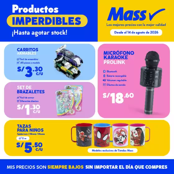 Catálogo Mass | Productos Imperdibles | 2026-08-31T00:00:00.000Z - 2026-09-13T00:00:00.000Z