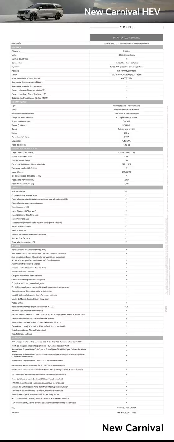 Catálogo Kia | Camioneta mpv new carnival kia peru | 2026-09-02T00:00:00.000Z - 2026-09-16T00:00:00.000Z