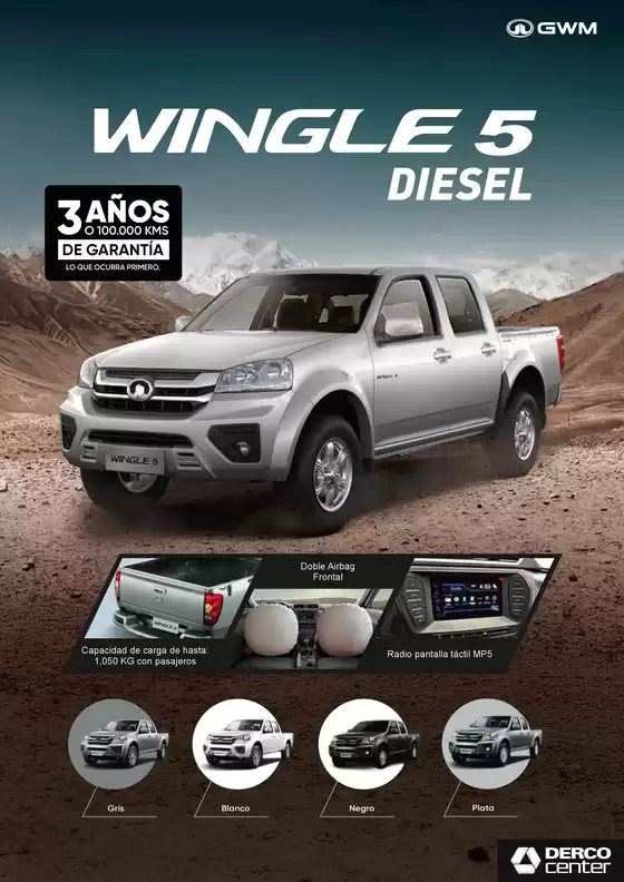 Catálogo Great Wall | Ficha tecnica wingle5 diesel 2026 | 2026-09-02T00:00:00.000Z - 2026-09-16T00:00:00.000Z