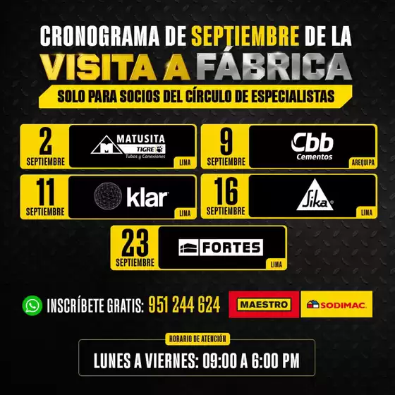 Catálogo Sodimac Constructor | Cronograma de septiembre | 2026-09-02T00:00:00.000Z - 2026-09-23T00:00:00.000Z