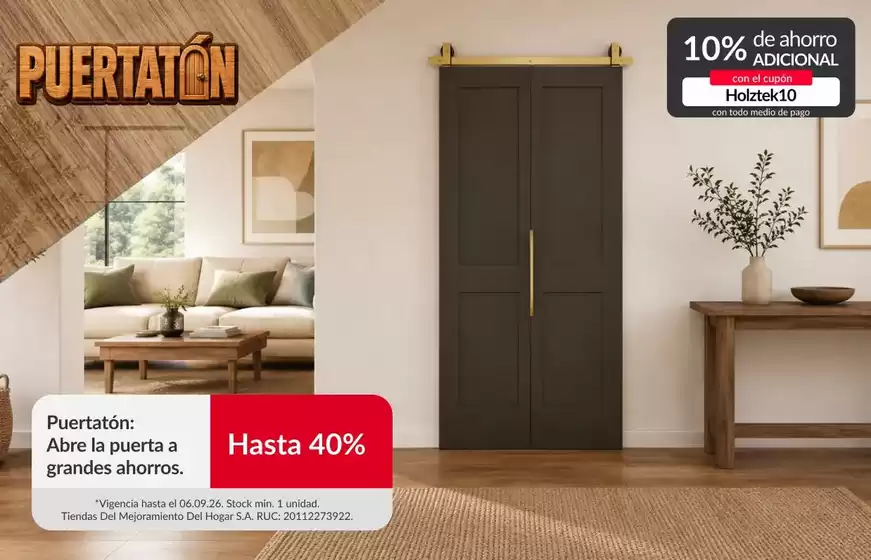 Catálogo Sodimac en Callao | Gran variedad de ofertas | 2026-09-04T00:00:00.000Z - 2026-09-06T00:00:00.000Z