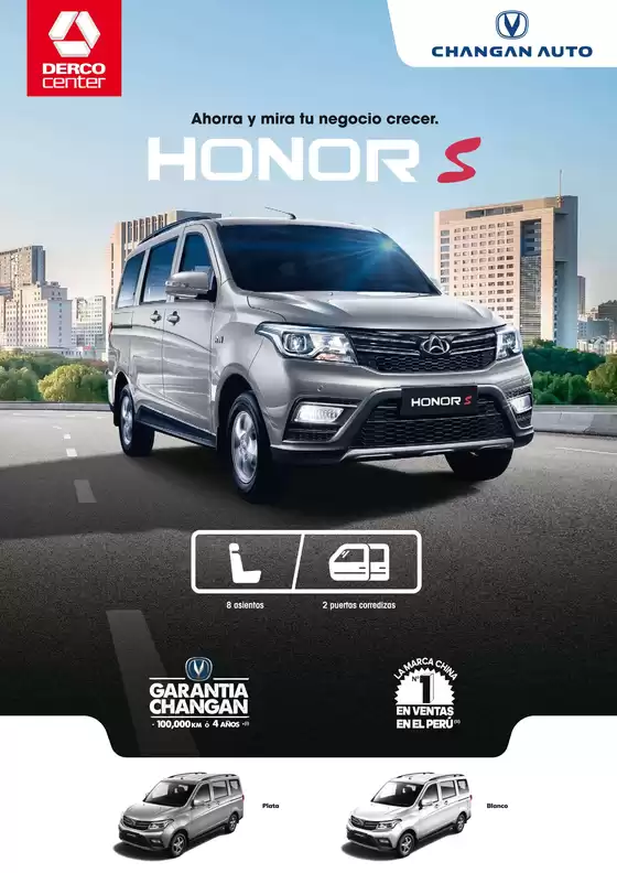 Catálogo Derco en Juliaca | Changan HONOR S 1.5 MT Comfortable 8 Asientos 2025 | 2026-09-07T00:00:00.000Z - 2026-09-21T00:00:00.000Z