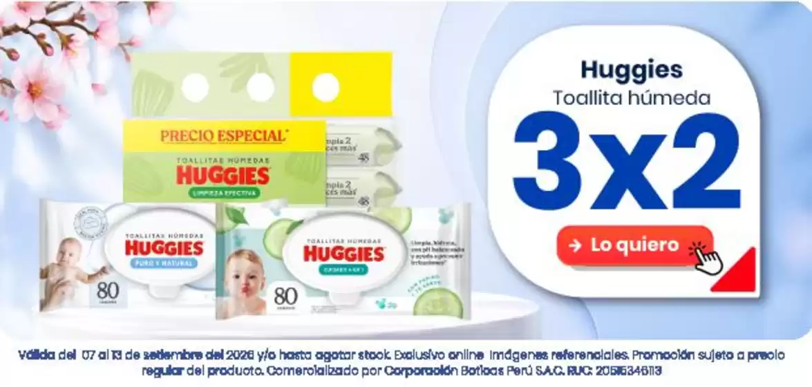 Catálogo Boticas Perú | Excelente oferta para cazadores de gangas | 2026-09-07T00:00:00.000Z - 2026-09-13T00:00:00.000Z
