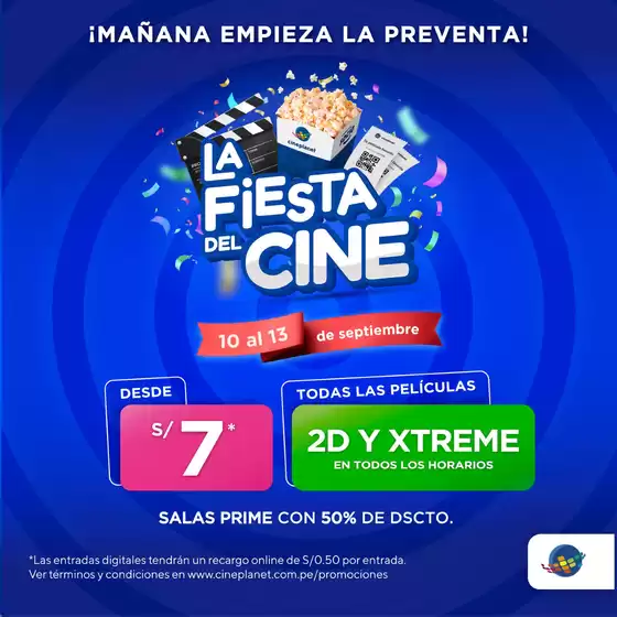 Catálogo CinePlanet | La fiesta del cine  | 2026-09-08T00:00:00.000Z - 2026-09-13T00:00:00.000Z