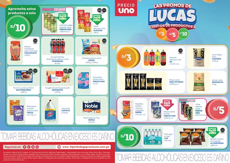 Catálogo Hiperbodega Precio Uno | Las promos de lucas  | 2026-09-08T00:00:00.000Z - 2026-09-27T00:00:00.000Z