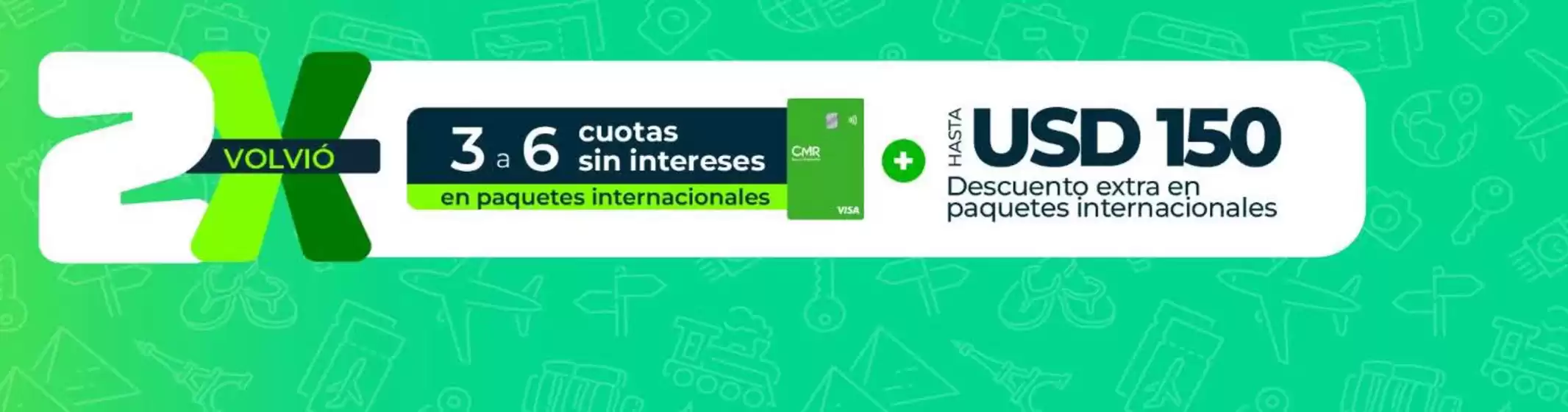 Catálogo Viajes Falabella | Paquetes internacionales  | 2026-09-08T00:00:00.000Z - 2026-10-09T00:00:00.000Z